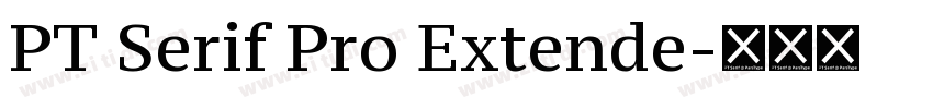 PT Serif Pro Extende字体转换
